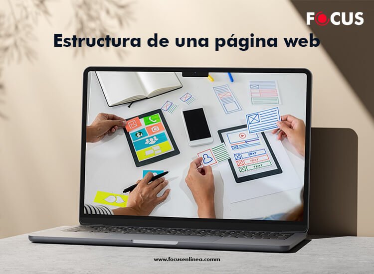 cuál es la estructura de una página web